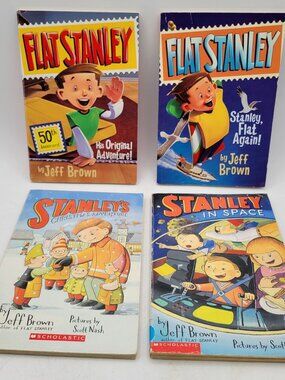 Flat Stanley by Jeff Brown Lot of Chapter Books for Advancing Readers - CB016